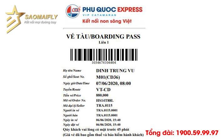 Tàu cao tốc Sông Đốc (Cà Mau) Nam Du - Phú Quốc Express