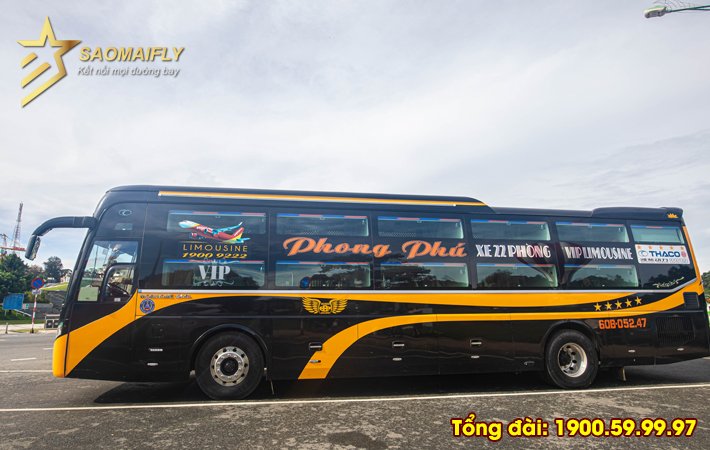 Vé xe Phong Phú Limousine từ Vũng Tàu, Biên Hòa đi Gia Lai