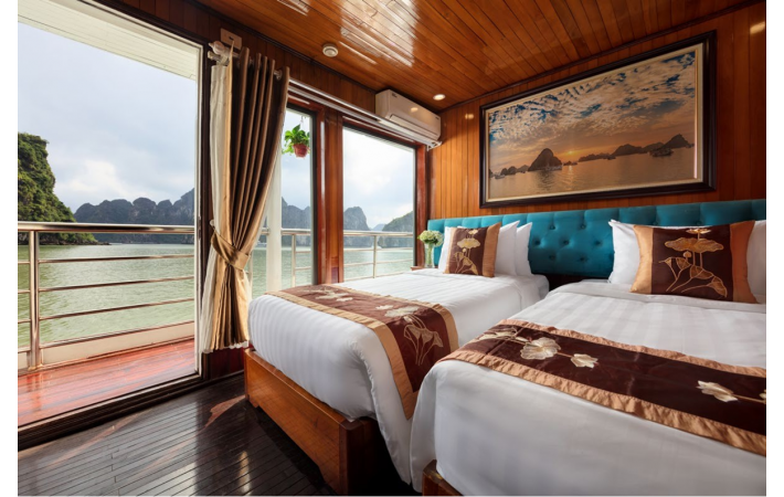 Phòng Luxury Twin Cabin With Sea View 2 Ngày 1 Đêm
