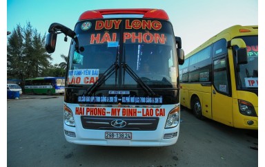 Xe Hải Phòng Sapa, Lào Cai, và Lào Cai đi Hải Phòng - Xe Giường Nằm cao cấp - Nhà xe Duy Long