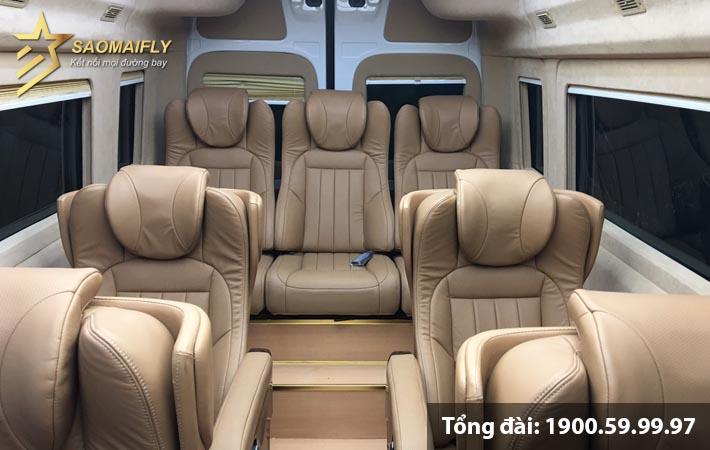 Xe Hải Vân Limousine VIP hạng thương gia 9-12-18 chỗ có massage, màn hình riêng biệt - Đưa đón tận nơi Hồ Chí Minh Vũng Tàu