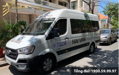 Xe Sài Gòn Hồ Tràm nhà xe Hải Vân Limousine VIP ghế massage